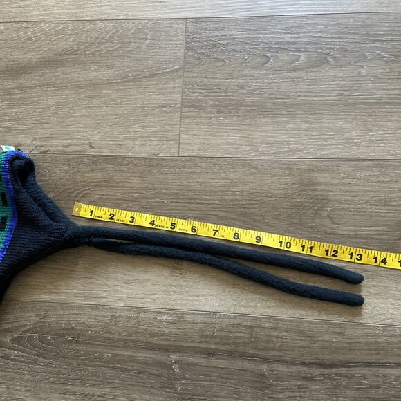 Turtle Fur Hat Unisex S/M Black 100% Wool Fleece Lined Ear Flaps Made USA - Picture 13 of 14